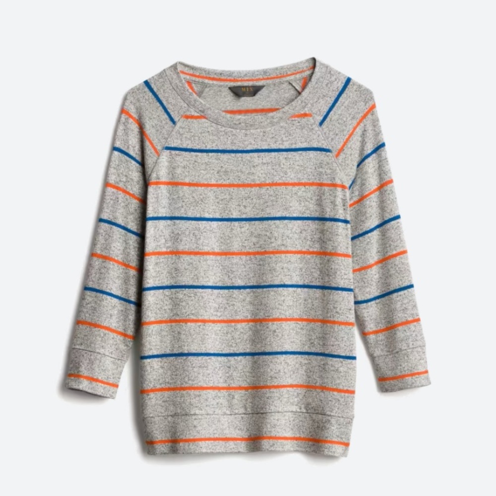 Mix by 41 Hawthorn Striped Raglan Knit Tee